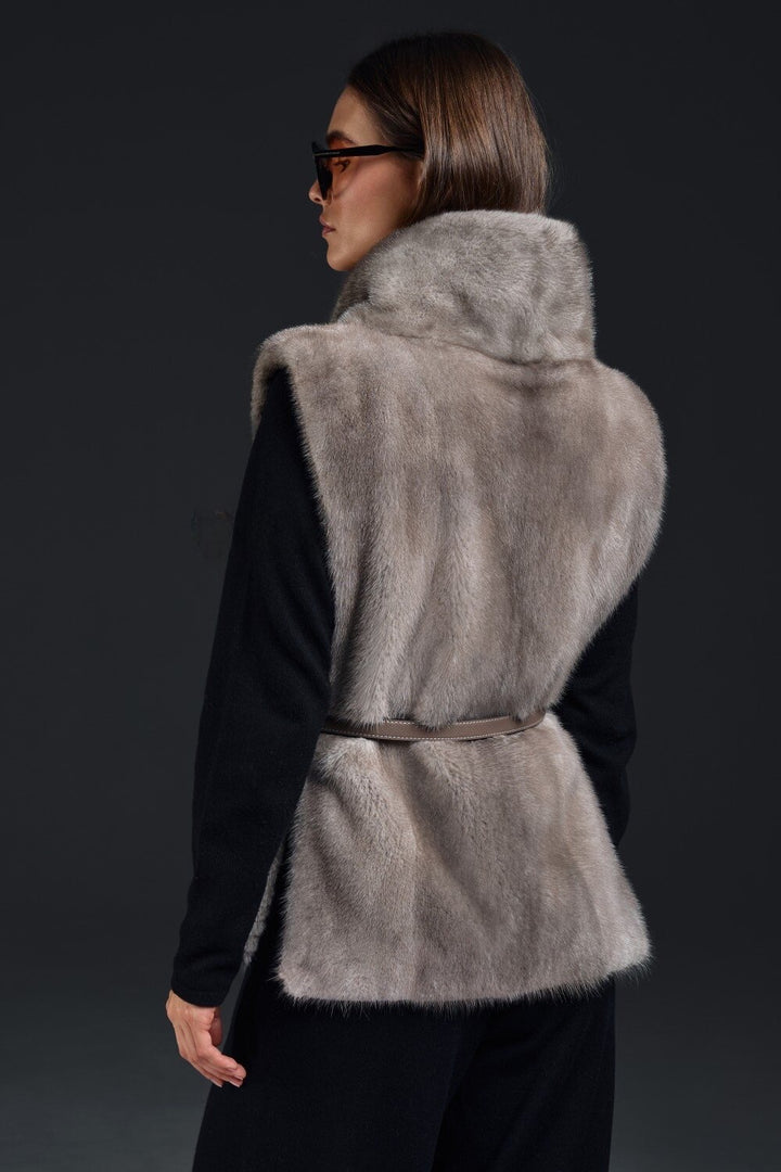 Veste en vison Charlotte Whiskey