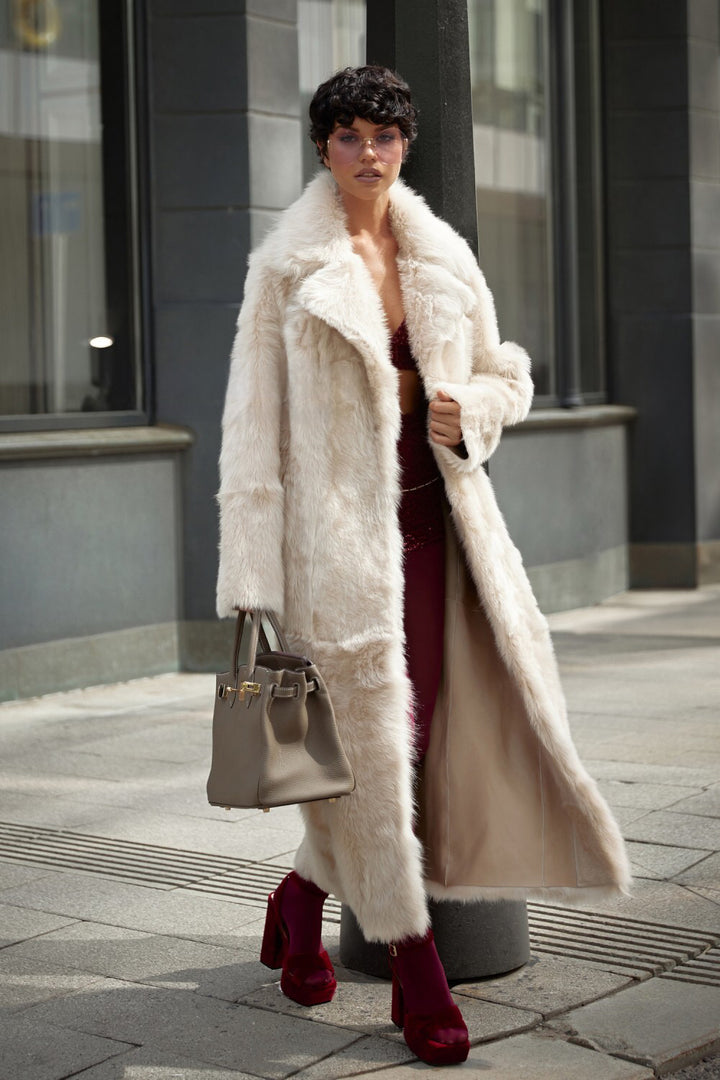 Manteau en peau lainée MAJA