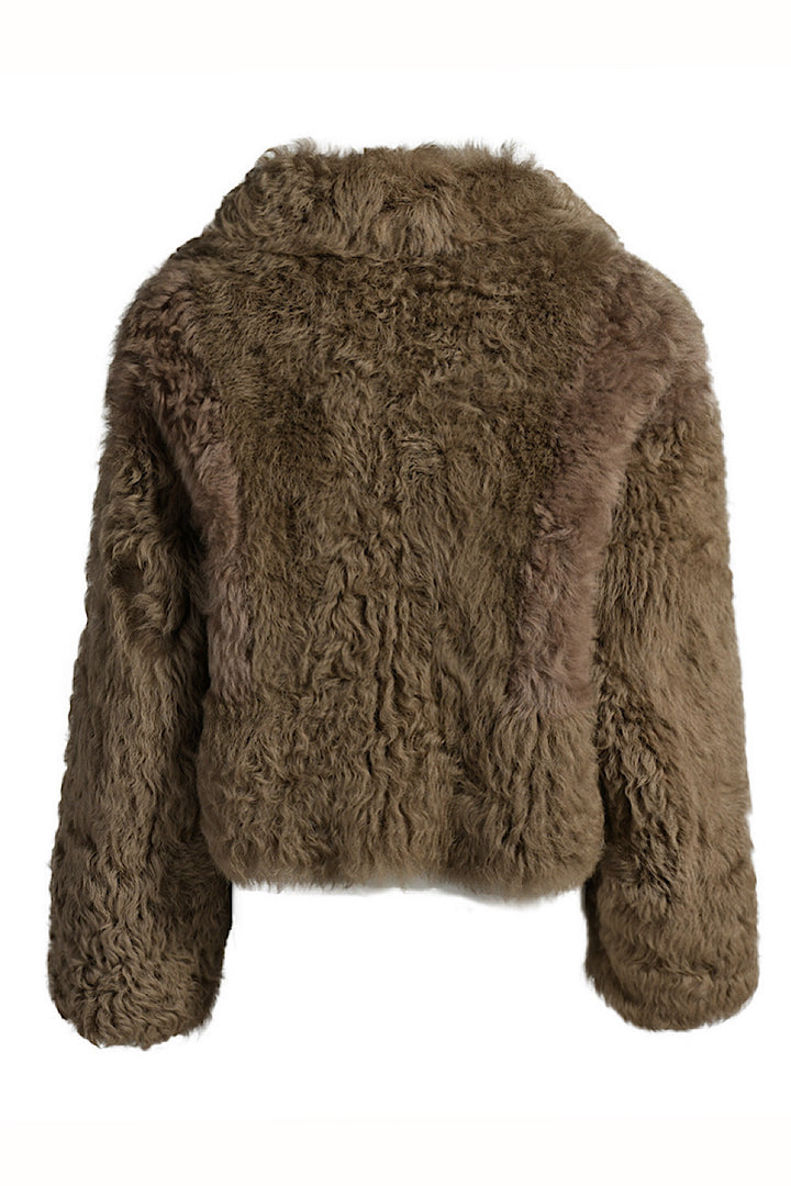 Veste en peau retournée Umbria