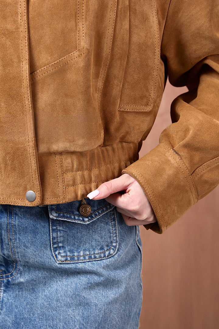 Veste en daim Sereline