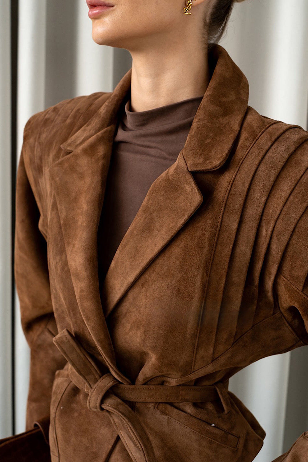 Veste en daim LIVIA