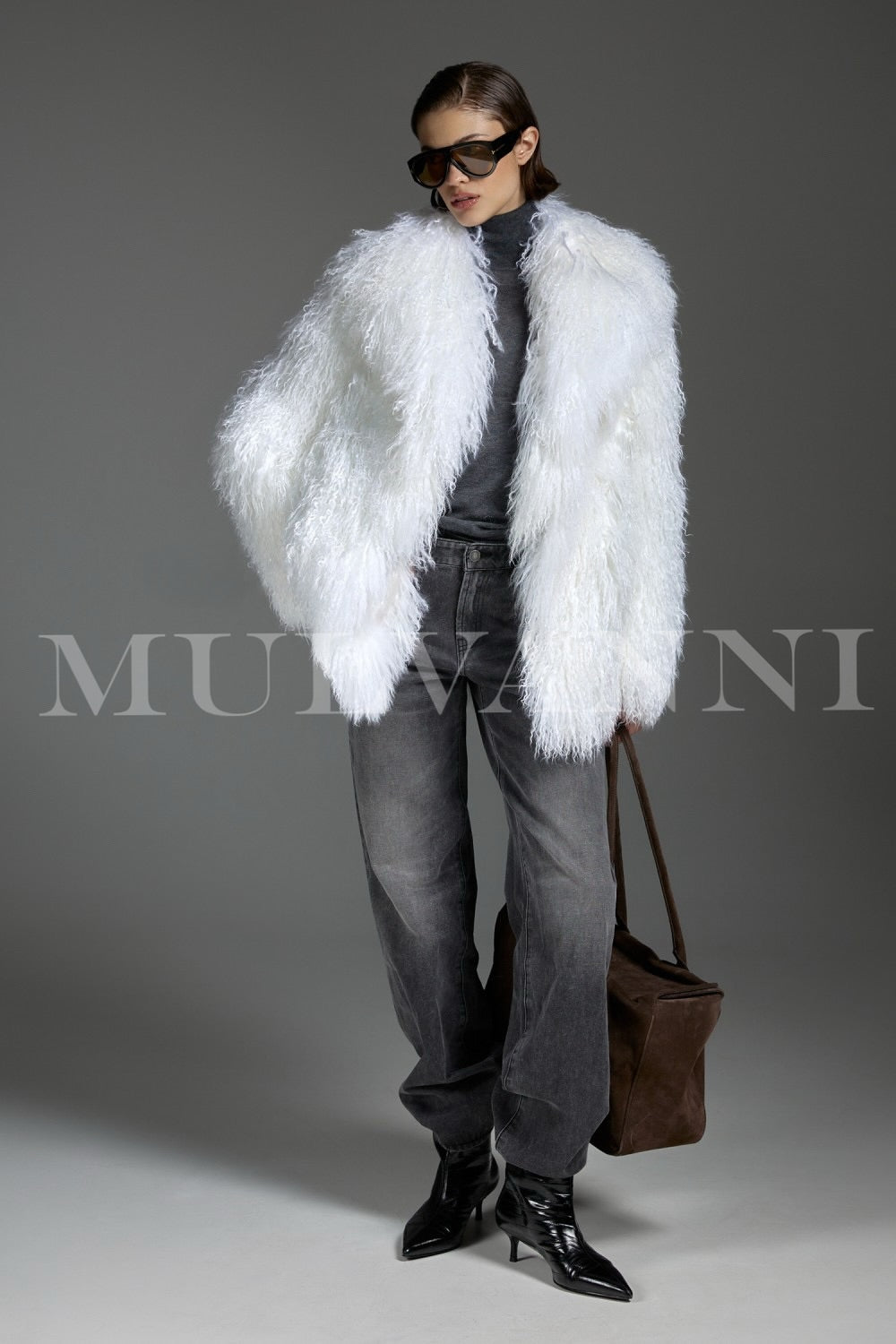 Manteau mongol blanc NADI
