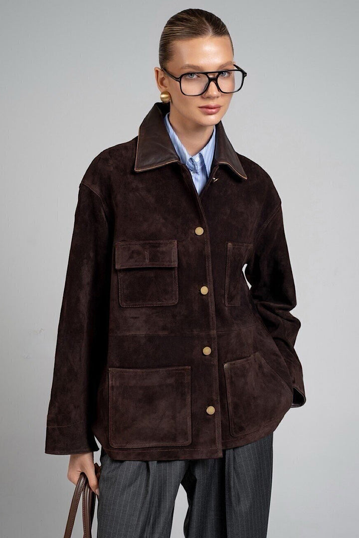 Veste en daim Hailey