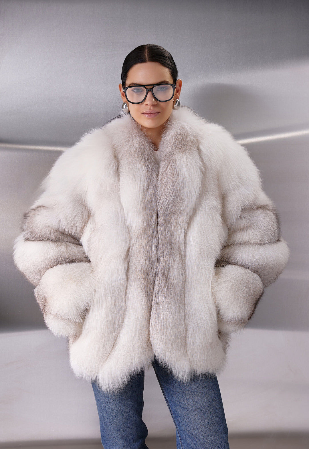 Manteau en fourrure de renard ALMA