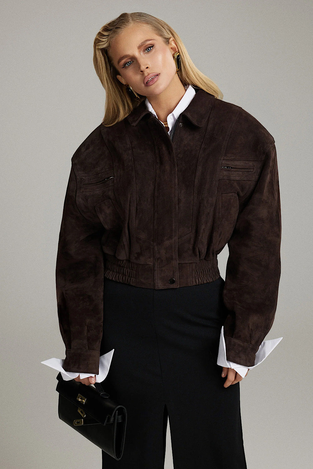 Veste en daim Sereline