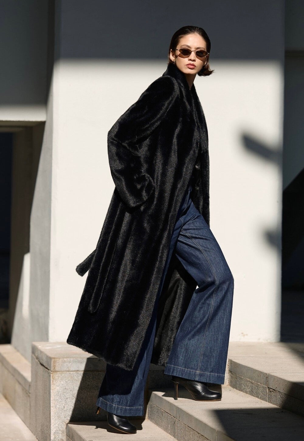 Manteau en fausse fourrure MELVA
