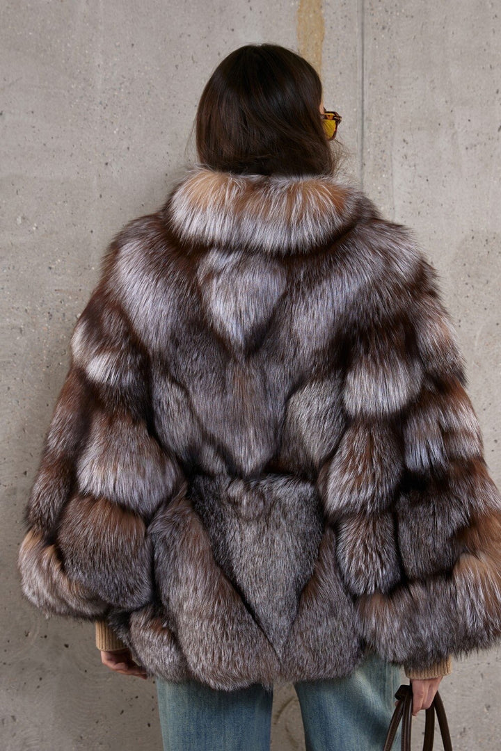 Manteau en fourrure de renard LARISSA