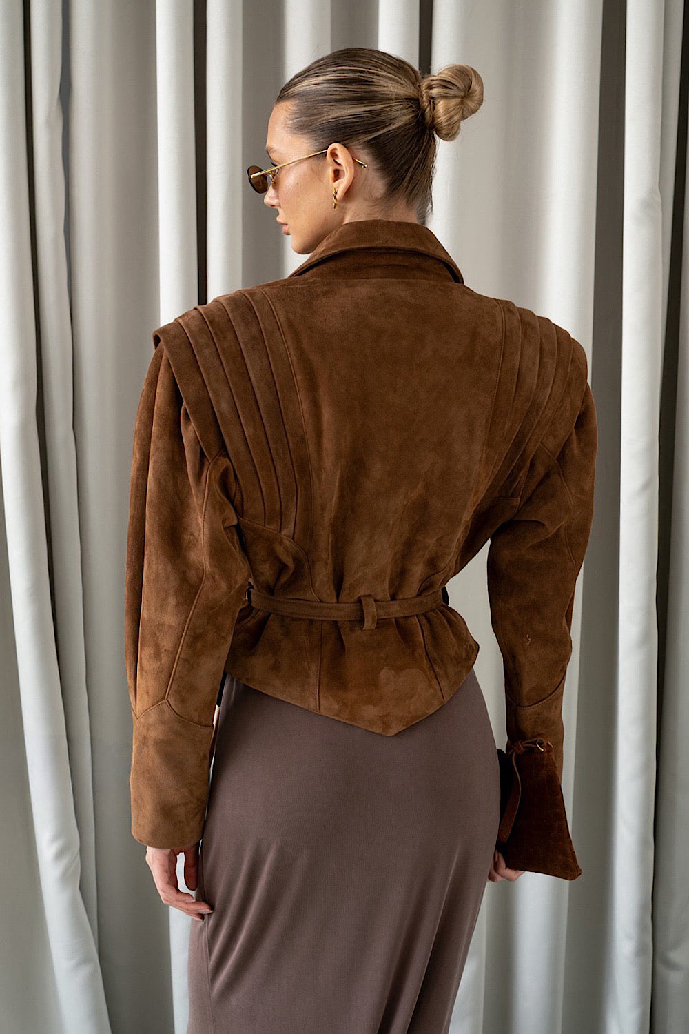 Veste en daim LIVIA