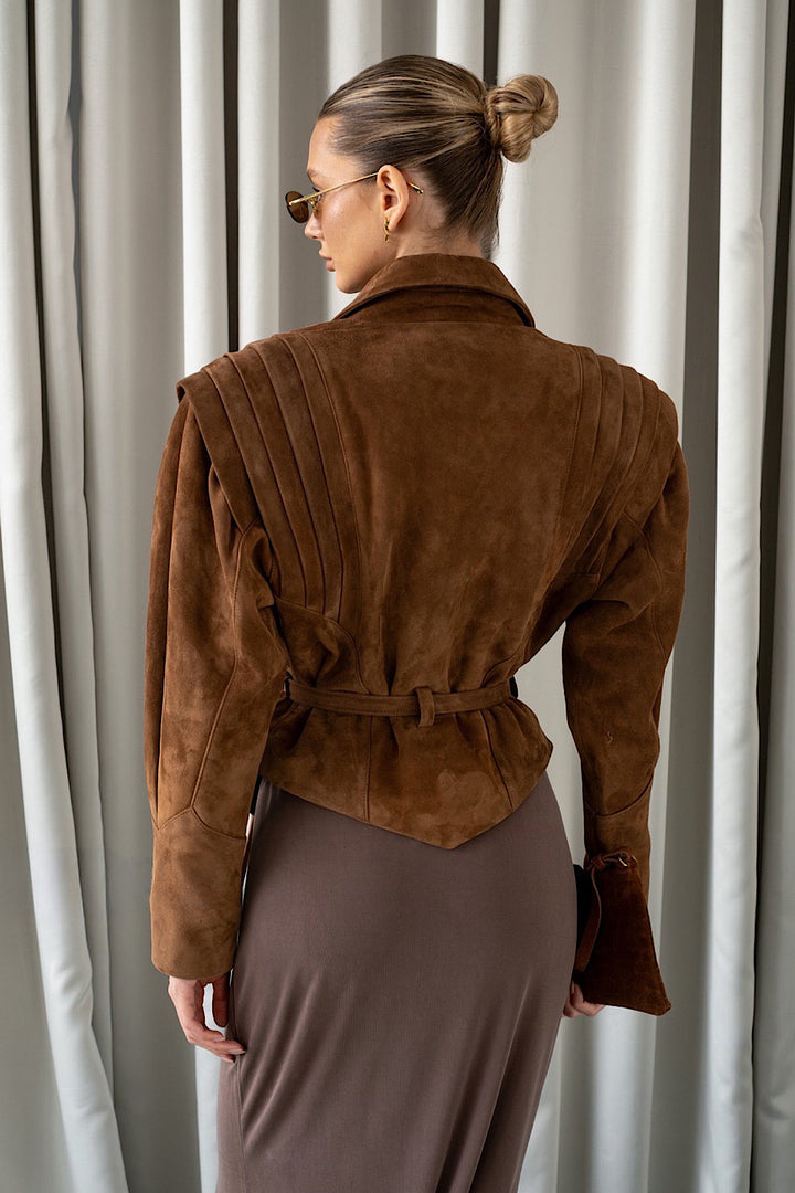 Veste en daim LIVIA
