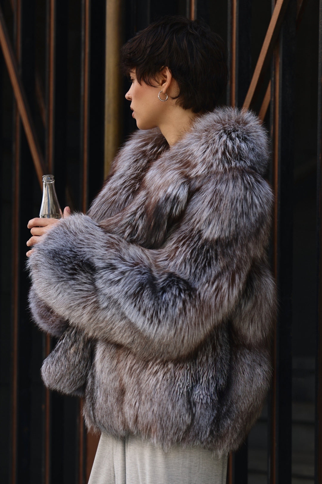 Manteau en fourrure de renard CORRIN
