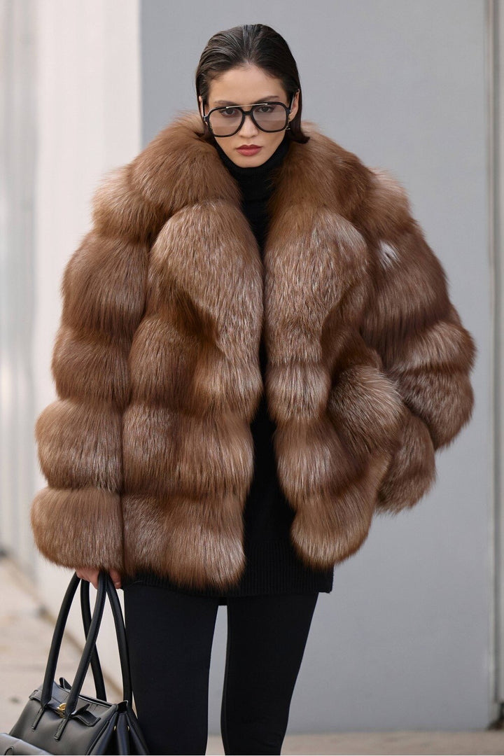 Manteau en fourrure de renard ELIN