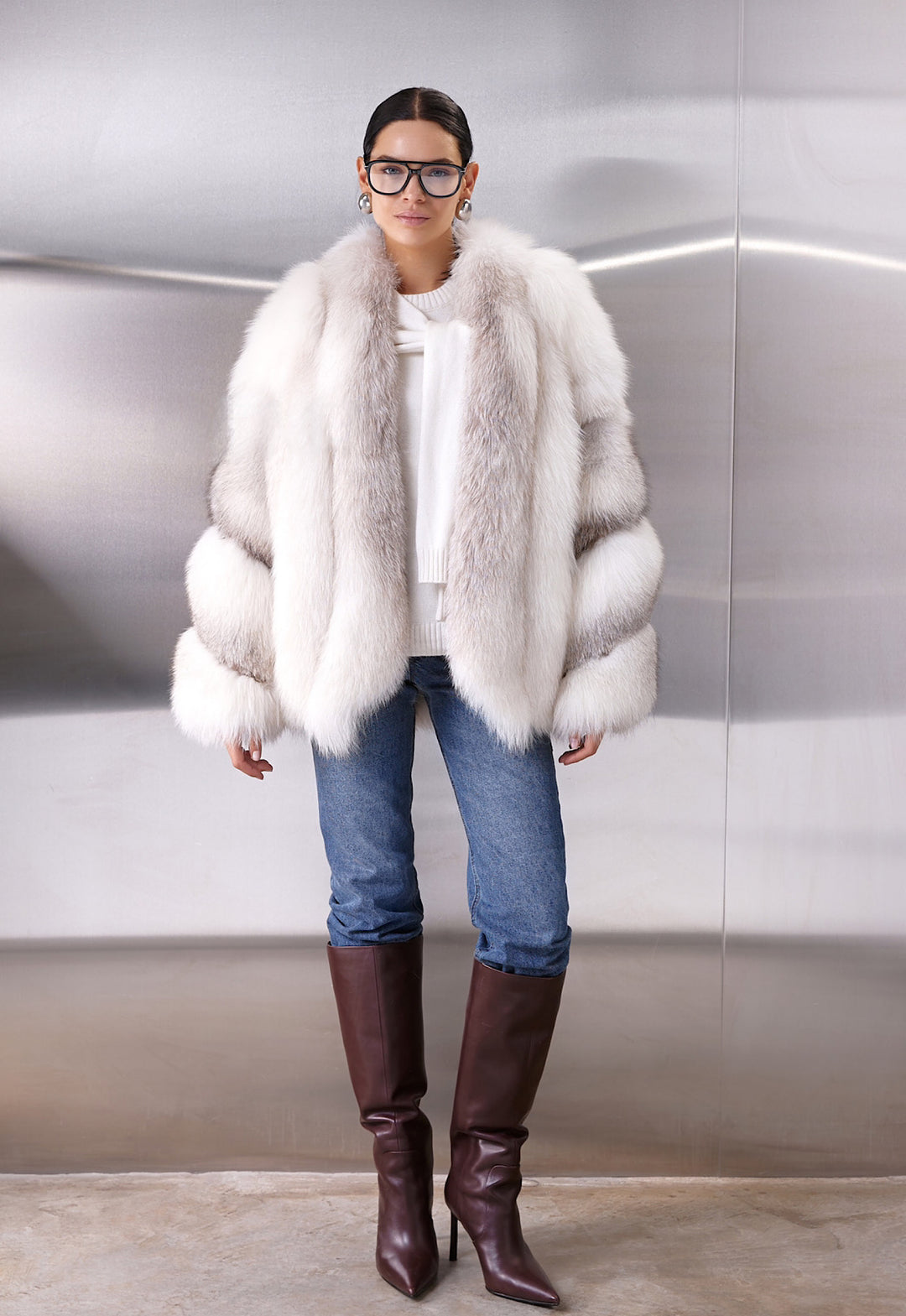 Manteau en fourrure de renard ALMA