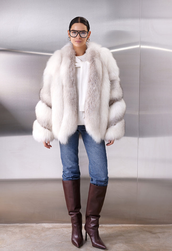 Manteau en fourrure de renard ALMA