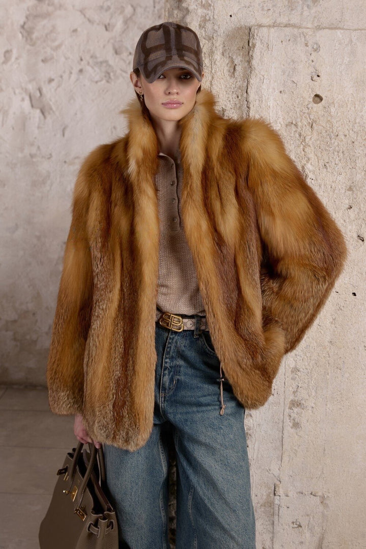 Manteau en fourrure de renard LOLA