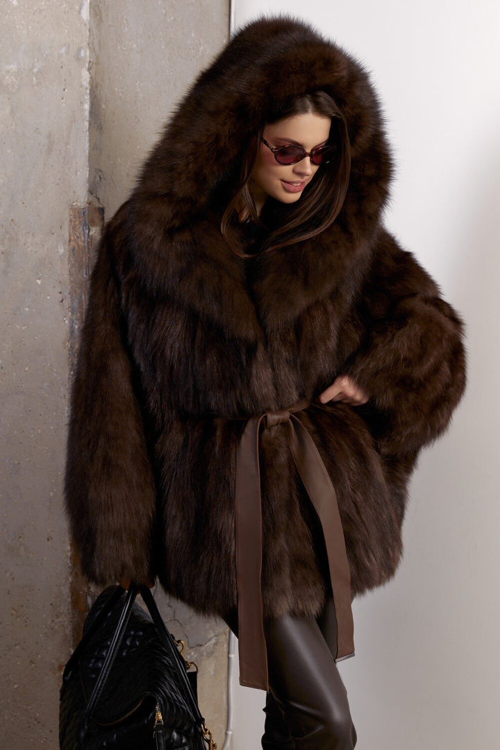 Manteau en fourrure Amelie Fox