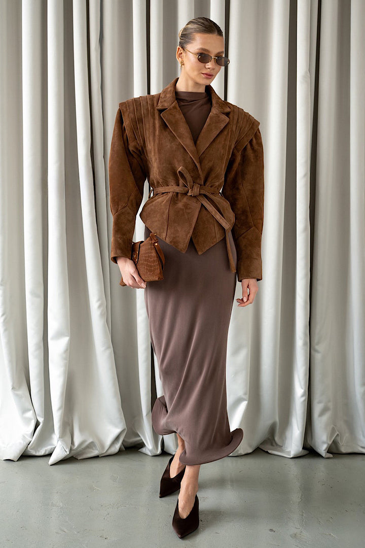 Veste en daim LIVIA