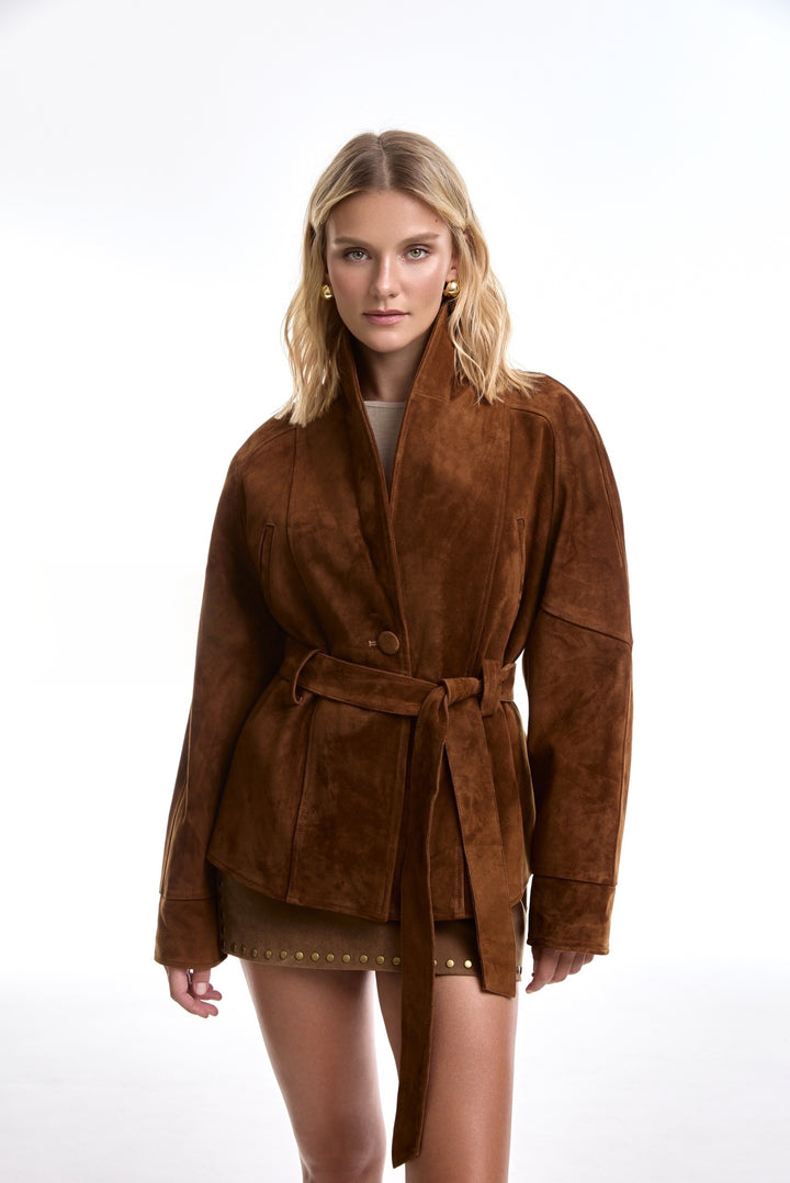 Veste en daim Nour