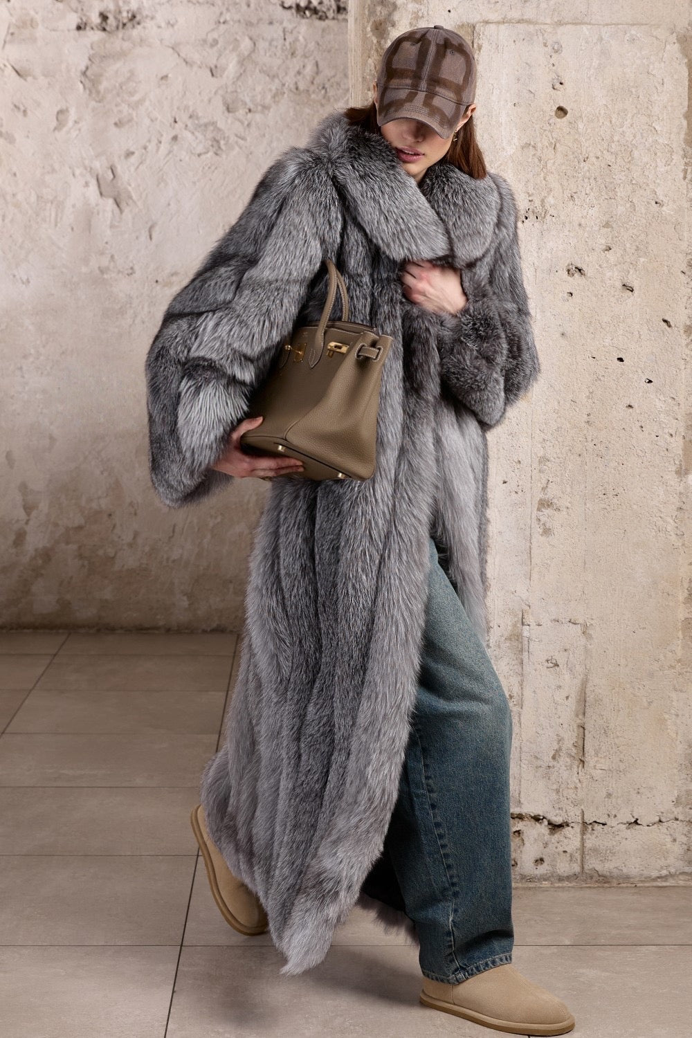 Manteau en fourrure de renard OLGA