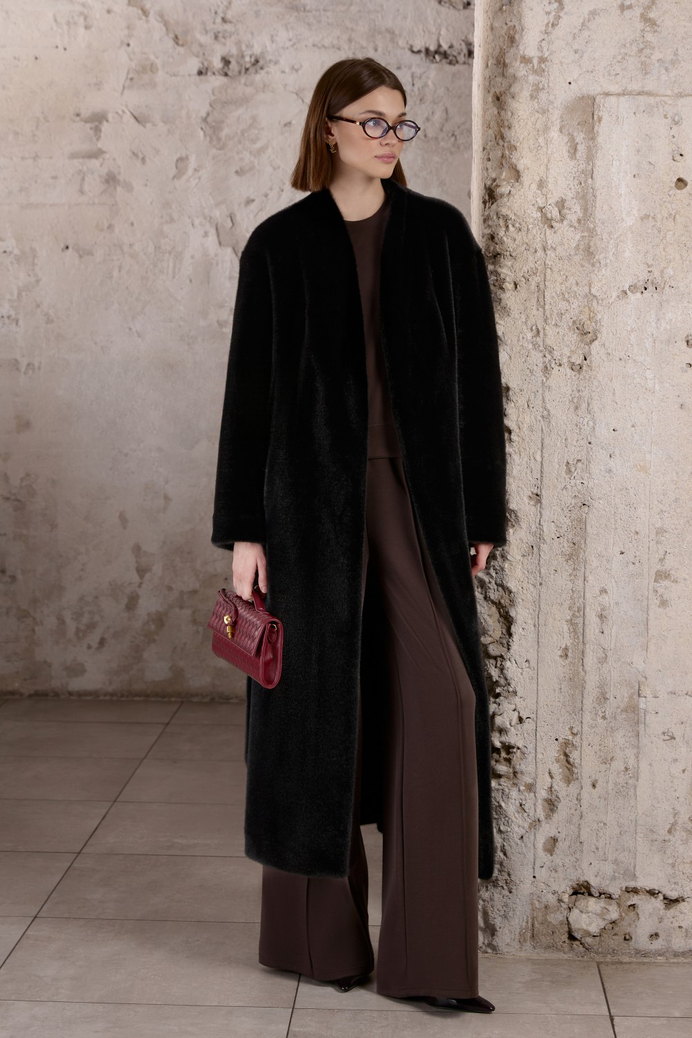 Manteau en fausse fourrure MELVA