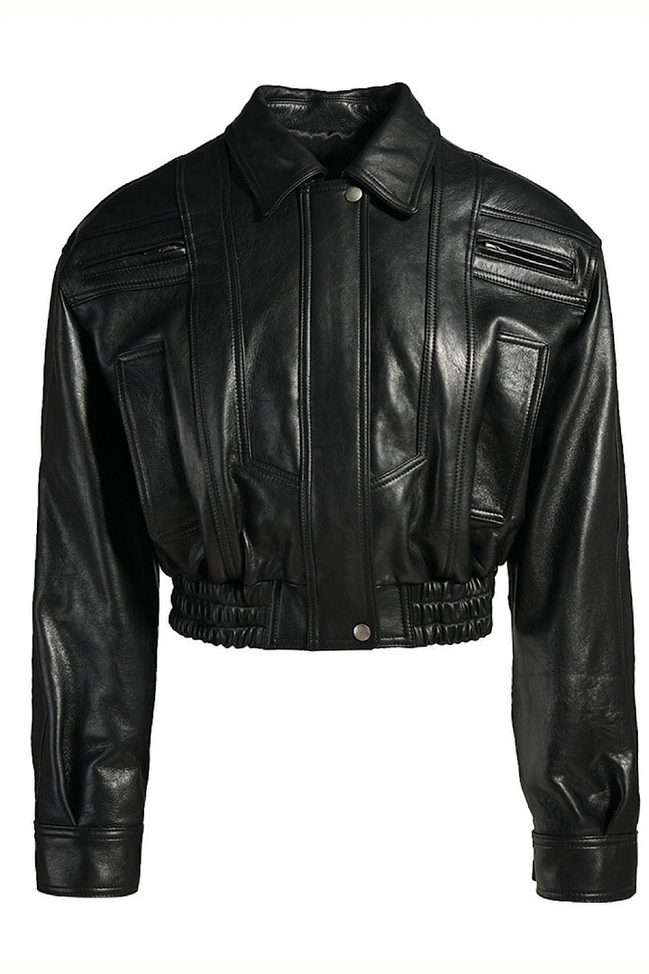 Veste en cuir Sereline