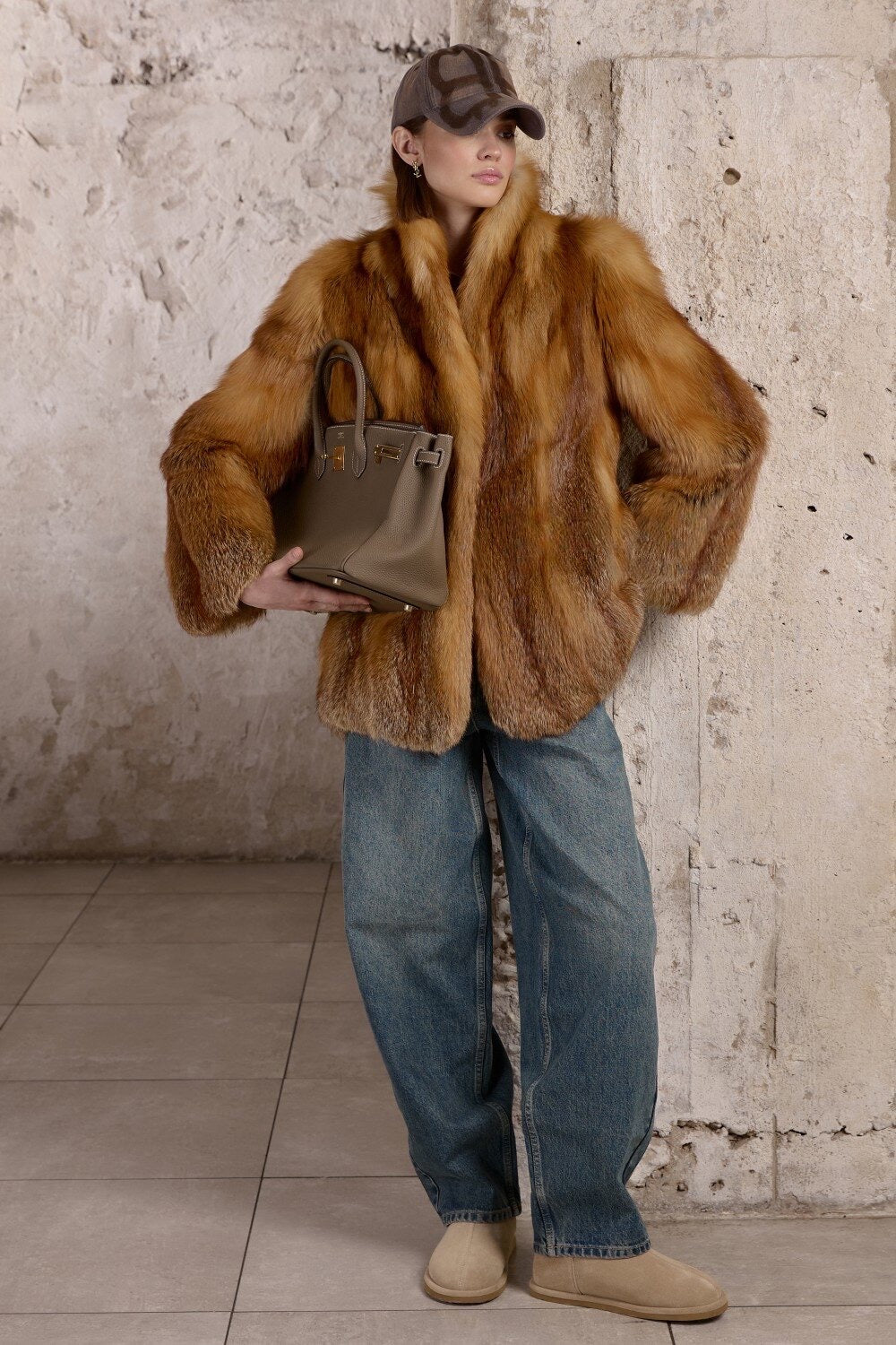 Manteau en fourrure de renard LOLA