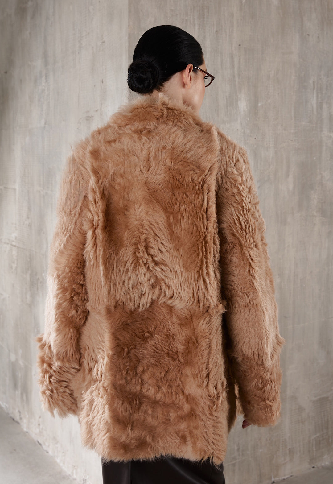 Manteau en peau lainée ADRIE