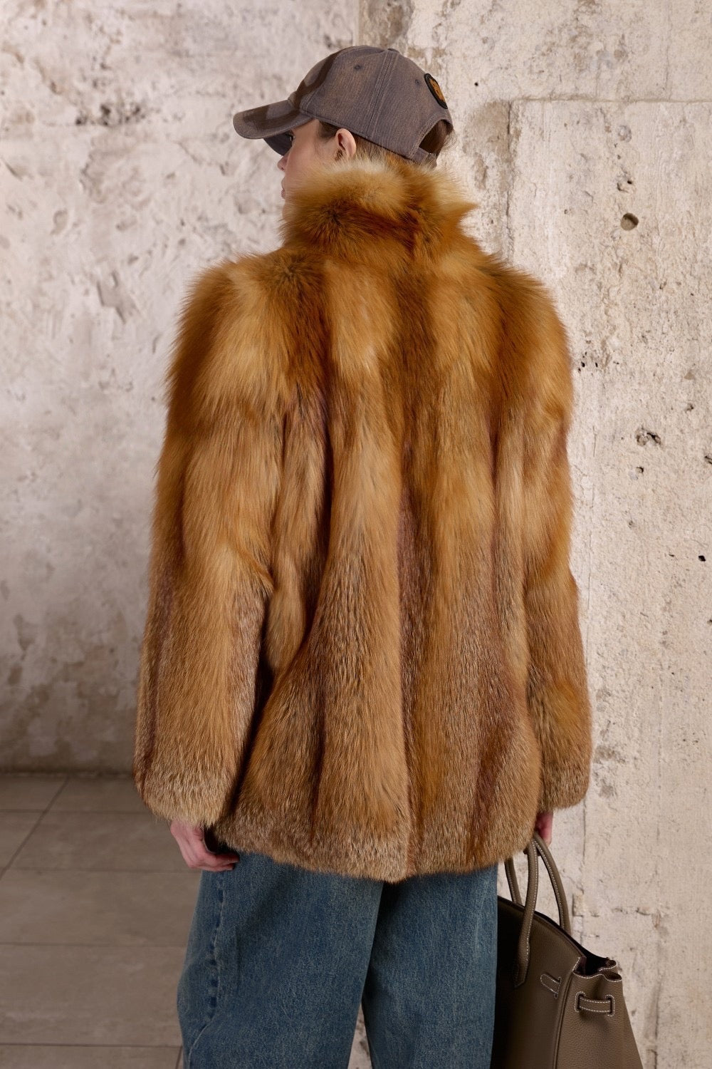 Manteau en fourrure de renard LOLA