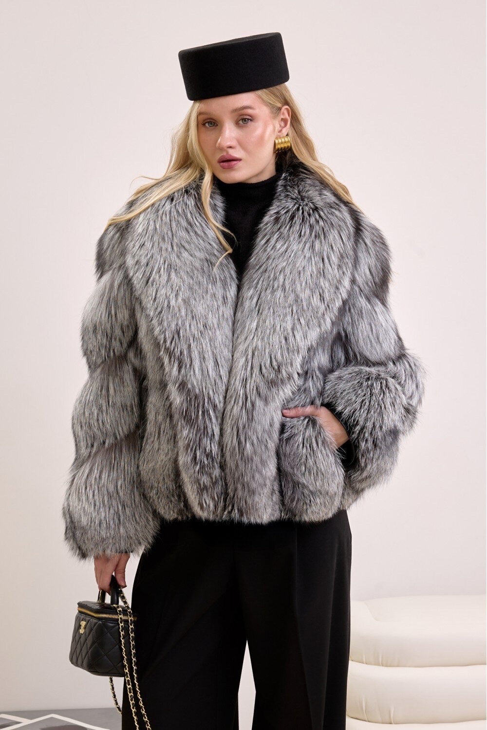 Manteau en fourrure de renard ELI