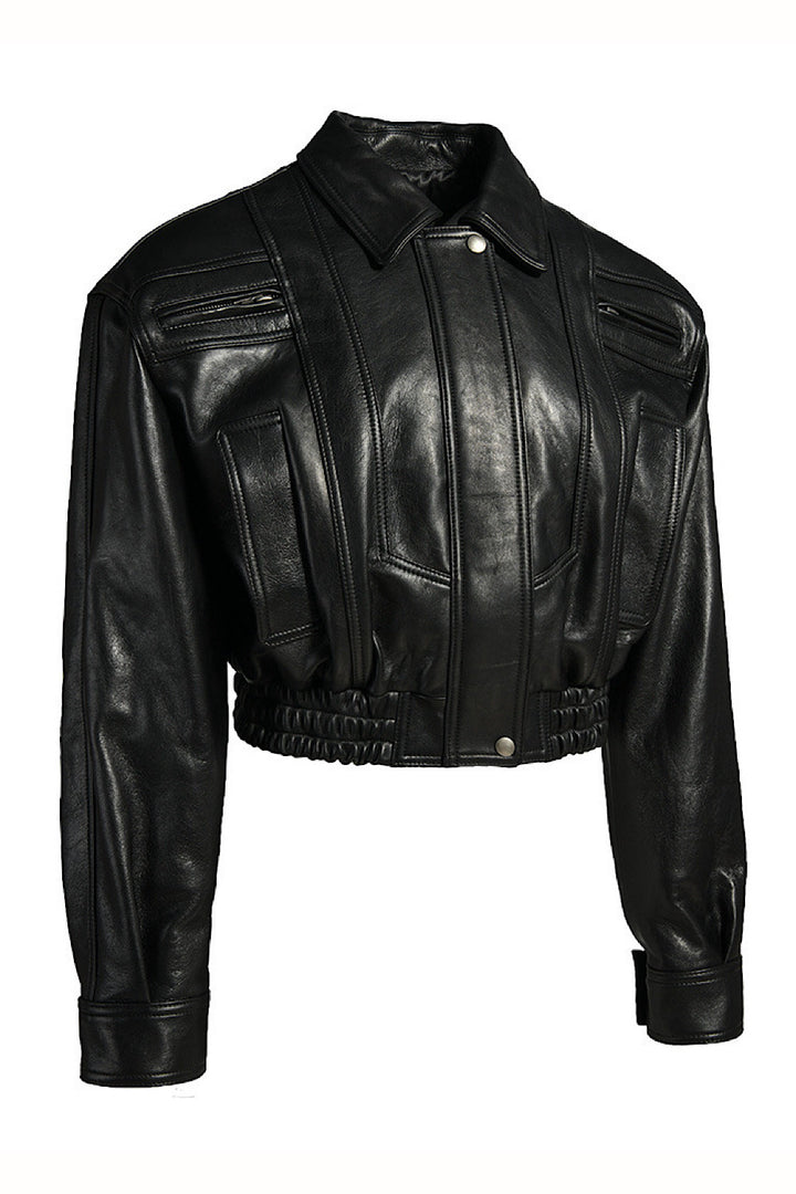 Veste en cuir Sereline