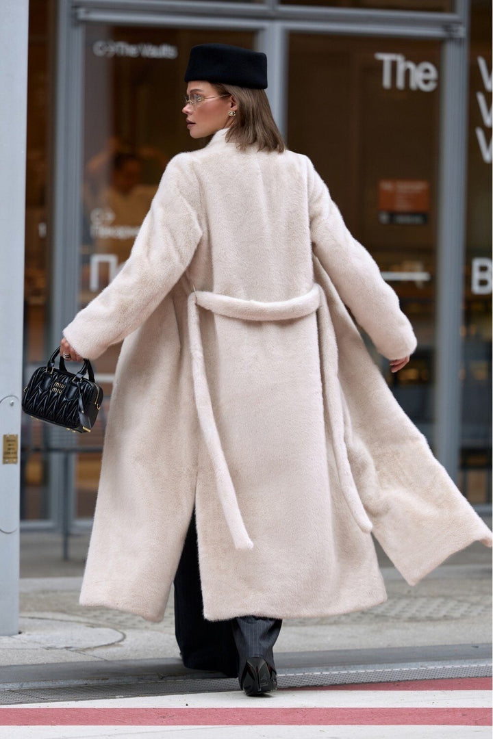 Manteau en fausse fourrure YASMINA