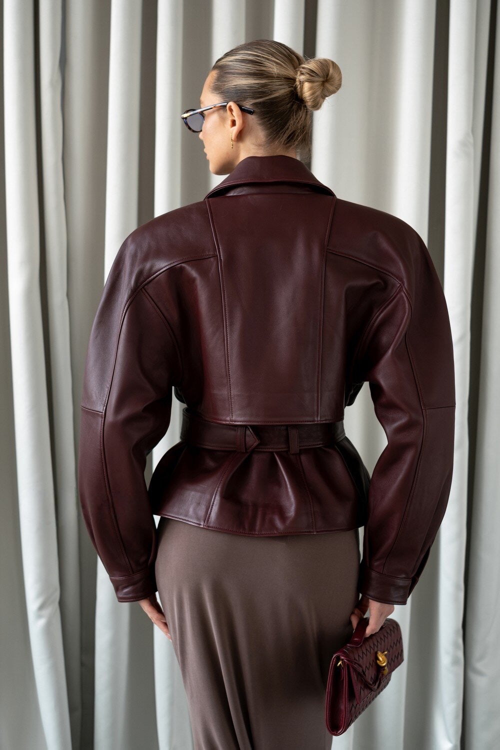 Veste en cuir Silvina