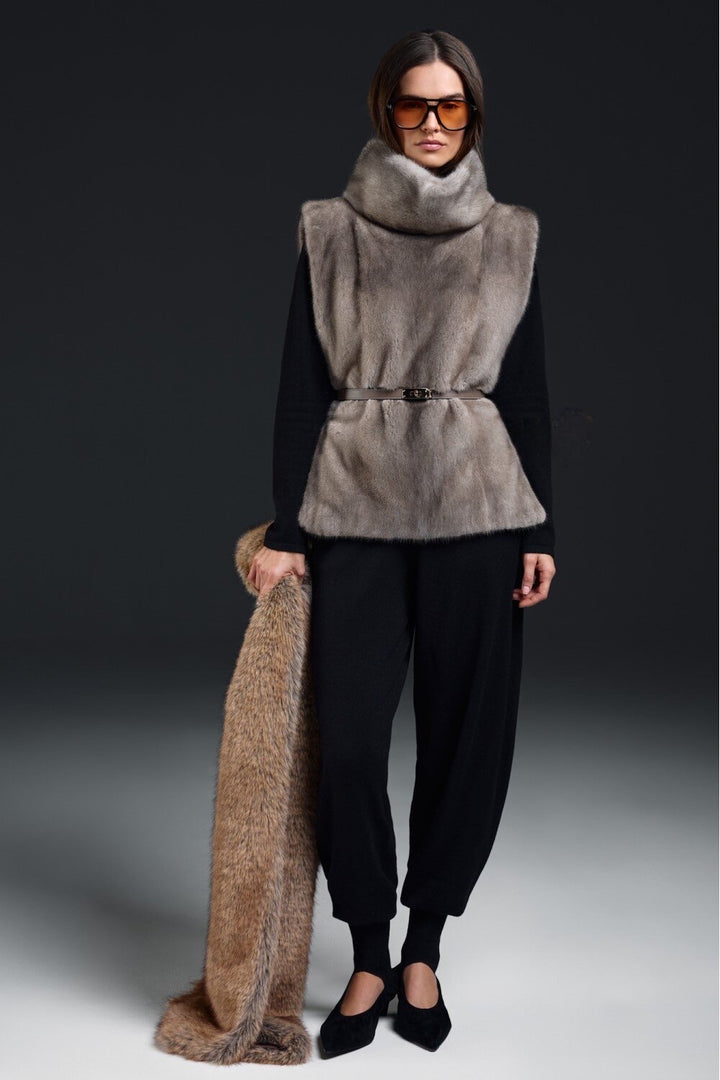 Veste en vison Charlotte Whiskey