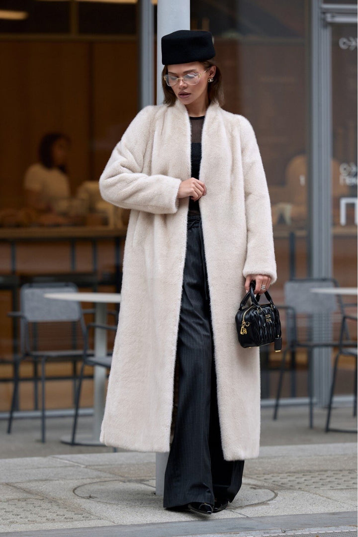 Manteau en fausse fourrure YASMINA