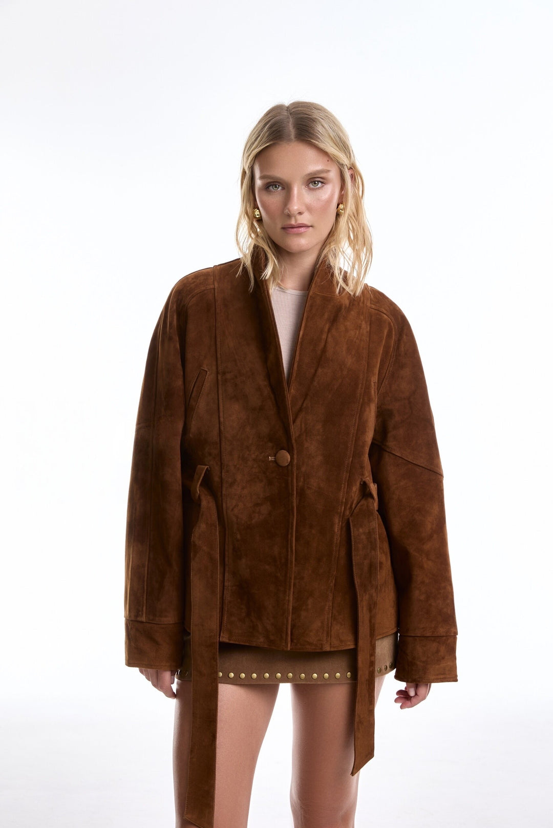 Veste en daim Nour