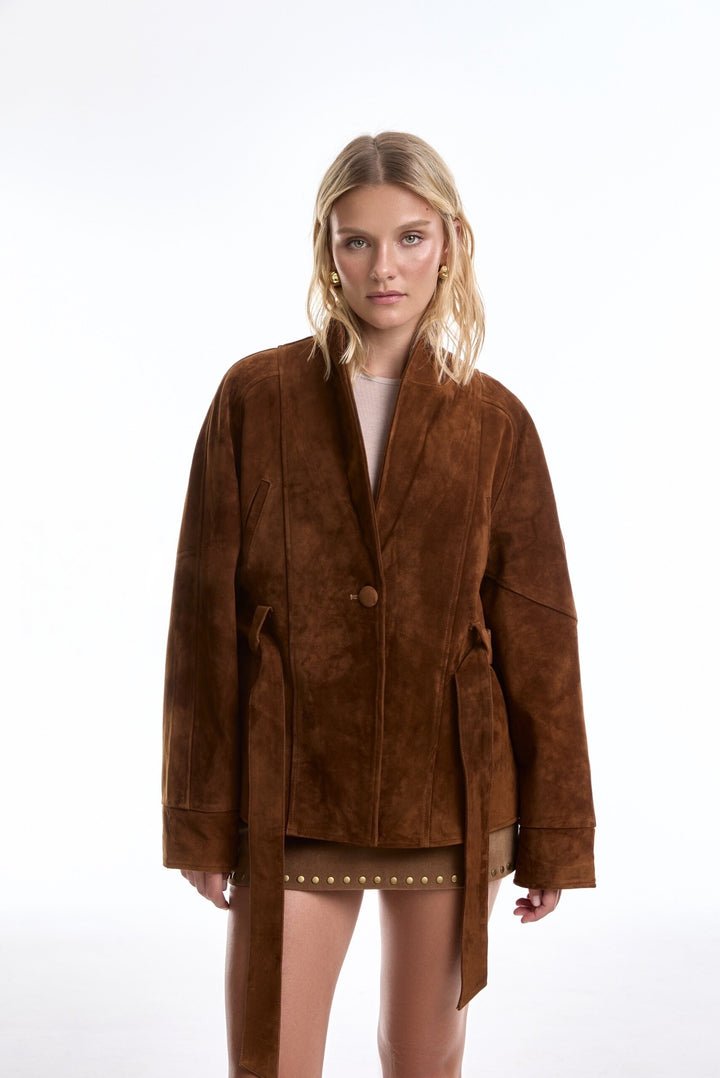 Veste en daim Nour