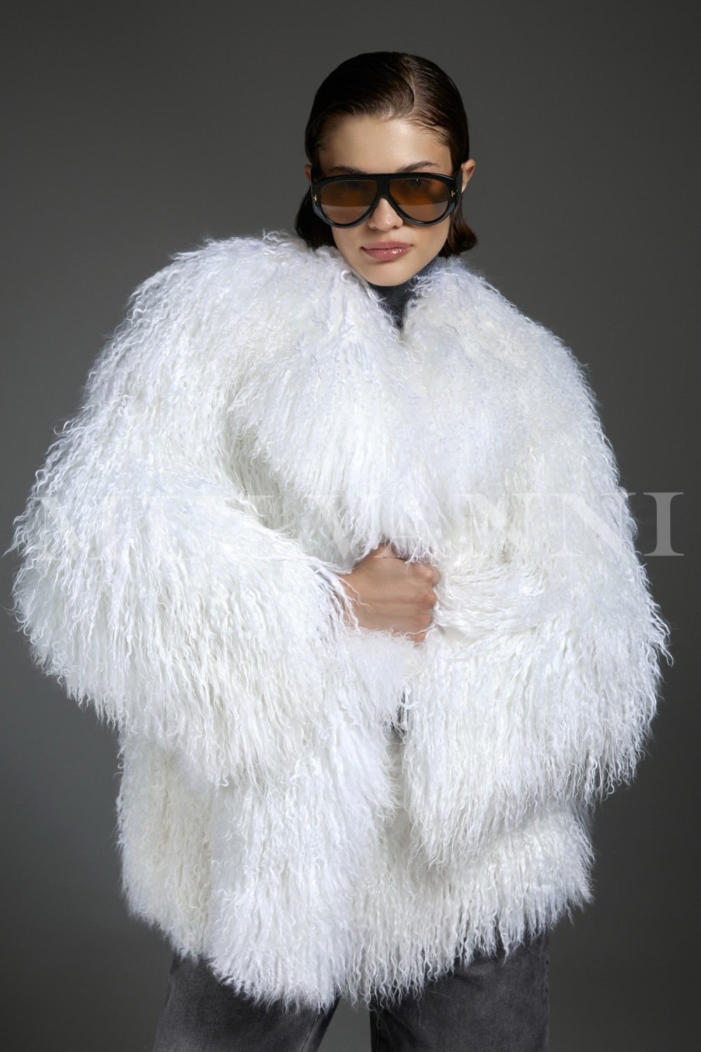 Manteau mongol blanc NADI