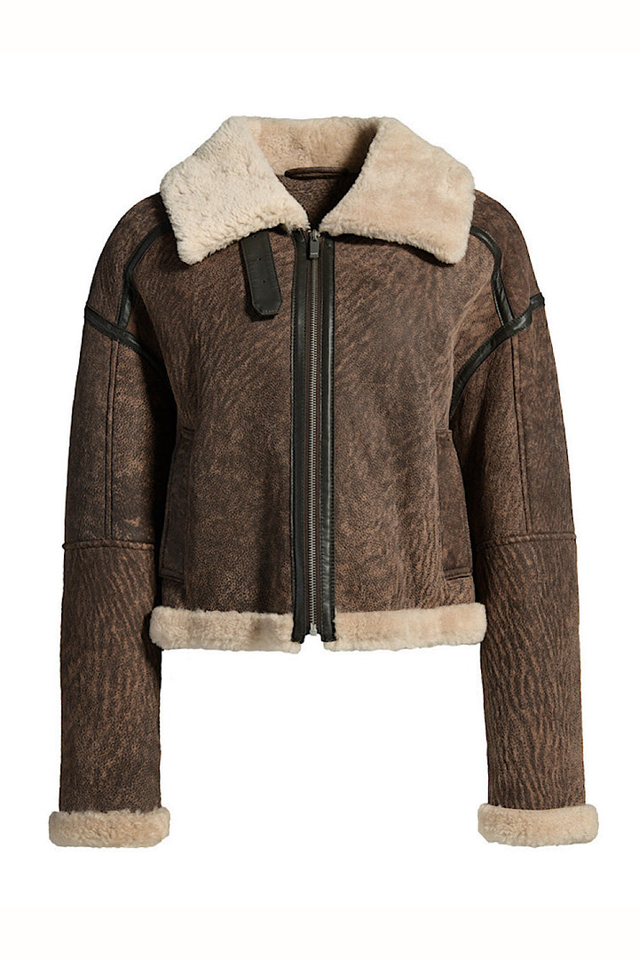 Veste Rochelle en peau de mouton retournée