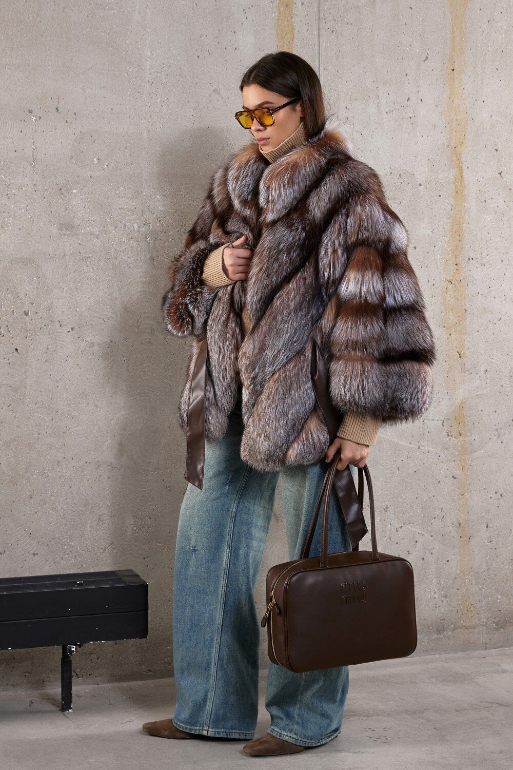 Manteau en fourrure de renard LARISSA