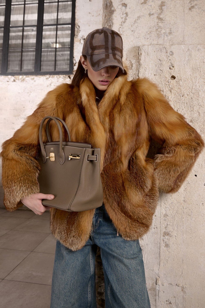 Manteau en fourrure de renard LOLA