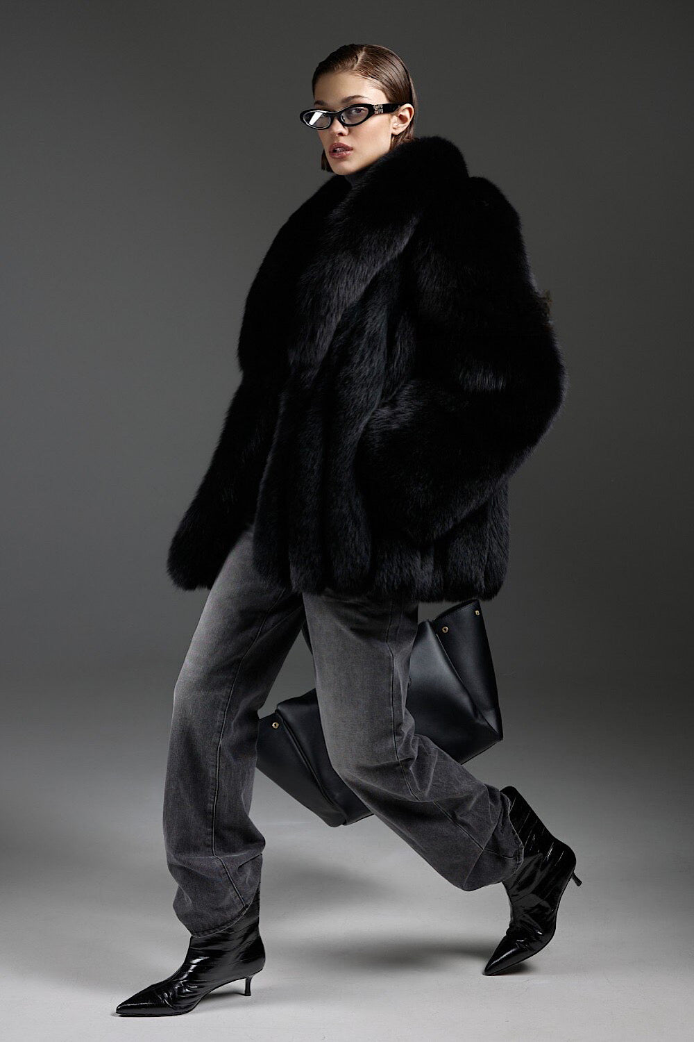 Manteau en fourrure de renard CORRIN