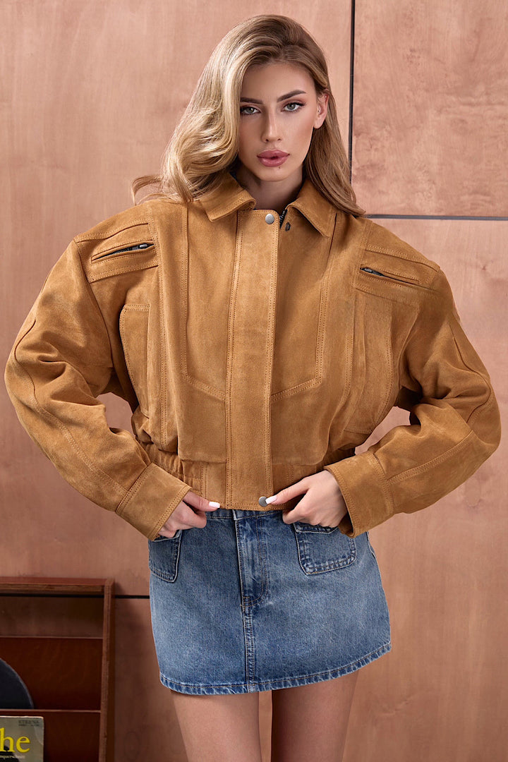 Veste en daim Sereline