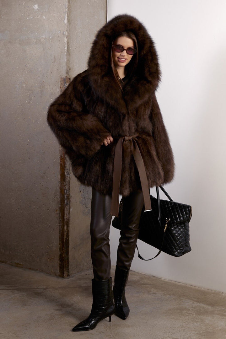 Manteau en fourrure Amelie Fox