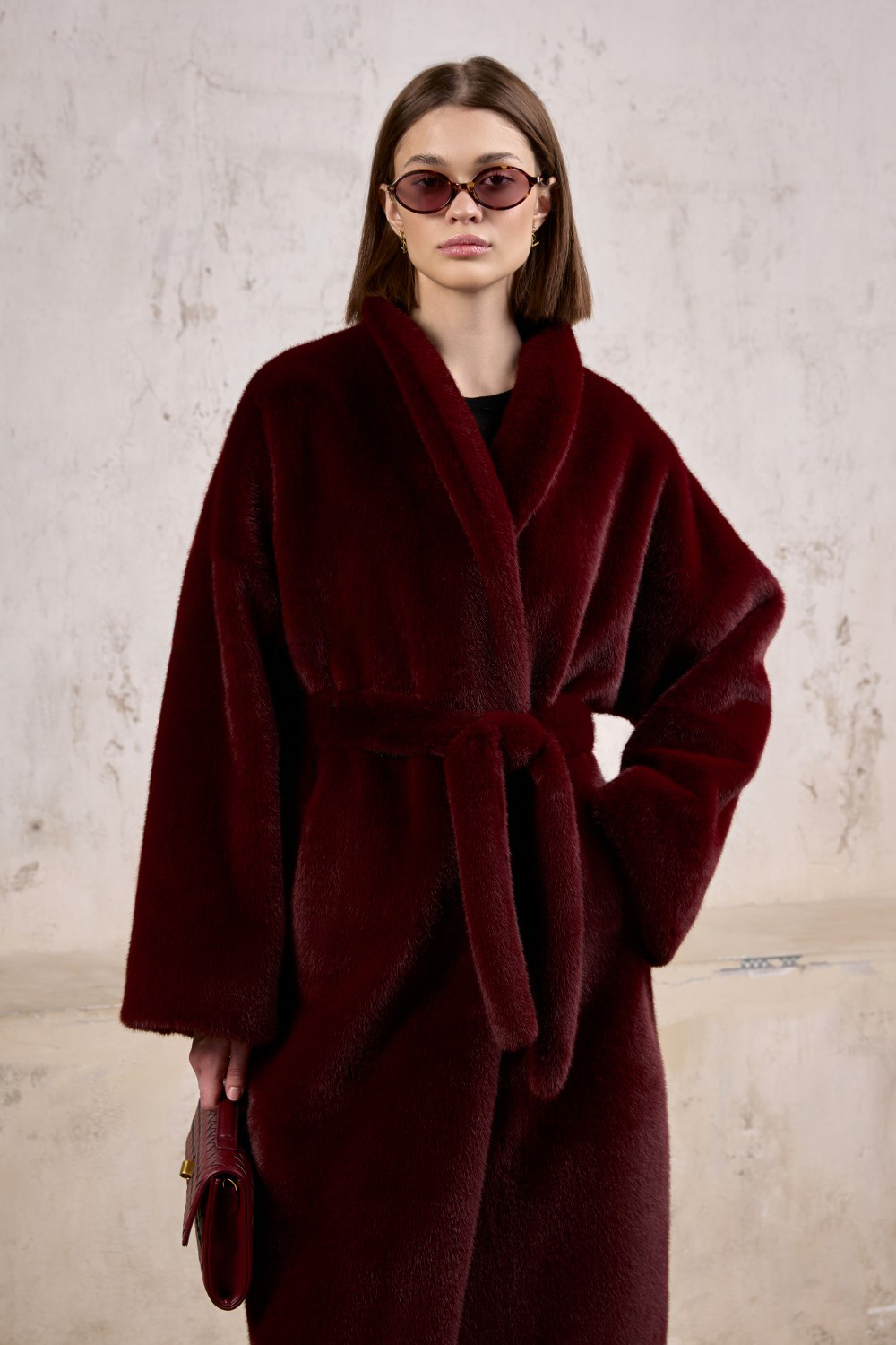 Manteau en fausse fourrure MELVA