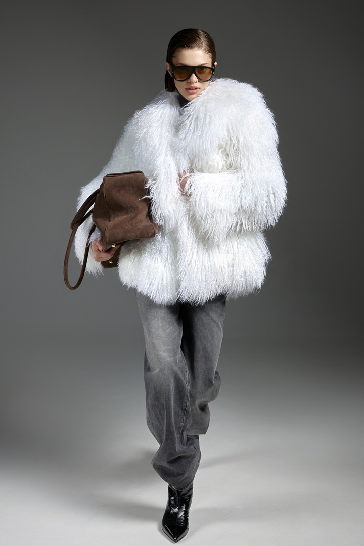 Manteau mongol blanc NADI