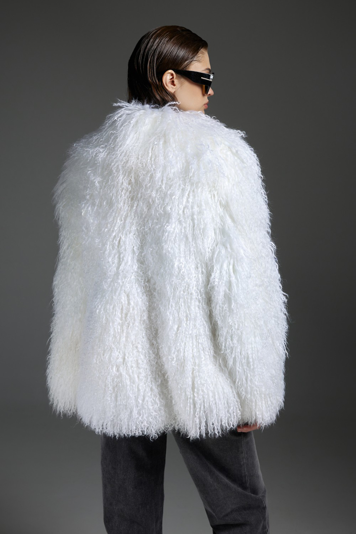 Manteau mongol blanc NADI