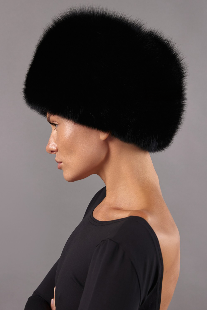 Chapeau en fourrure de renard slave