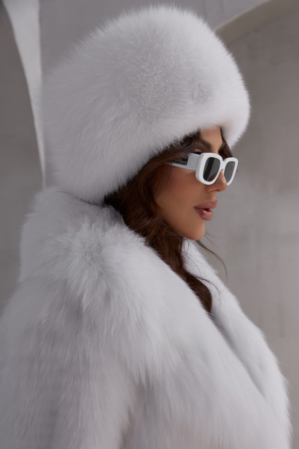 Chapeau en fourrure de renard slave