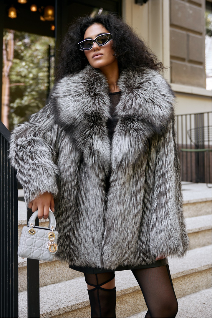 Manteau en fourrure de renard NUILA