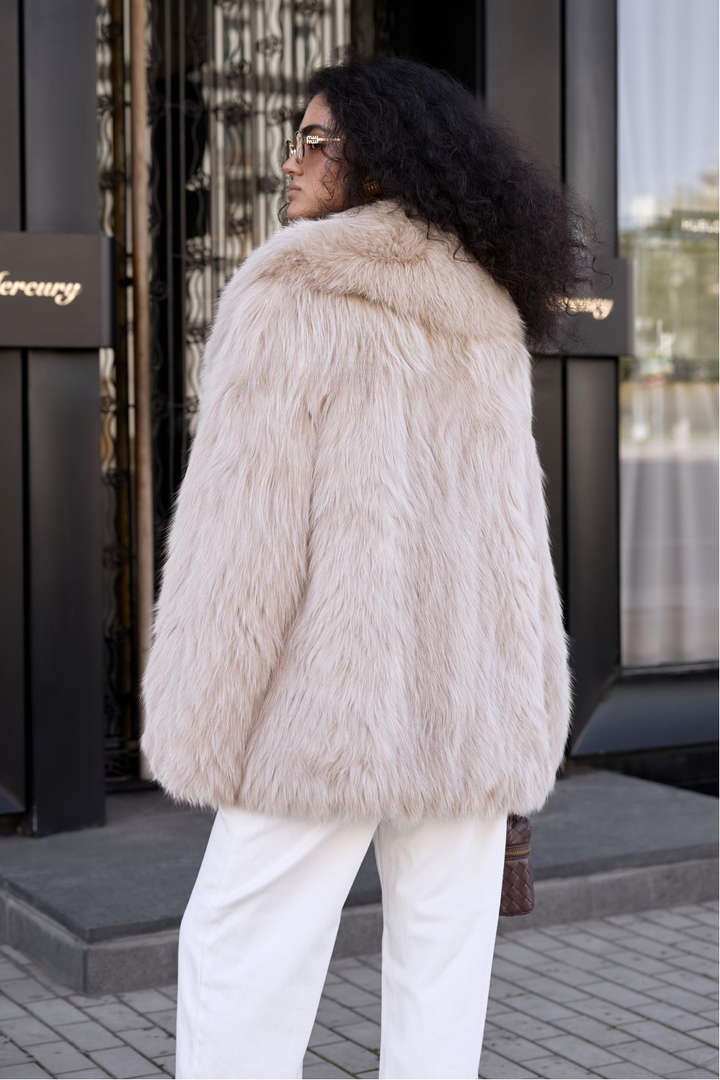 Manteau en fourrure Aziza Fox