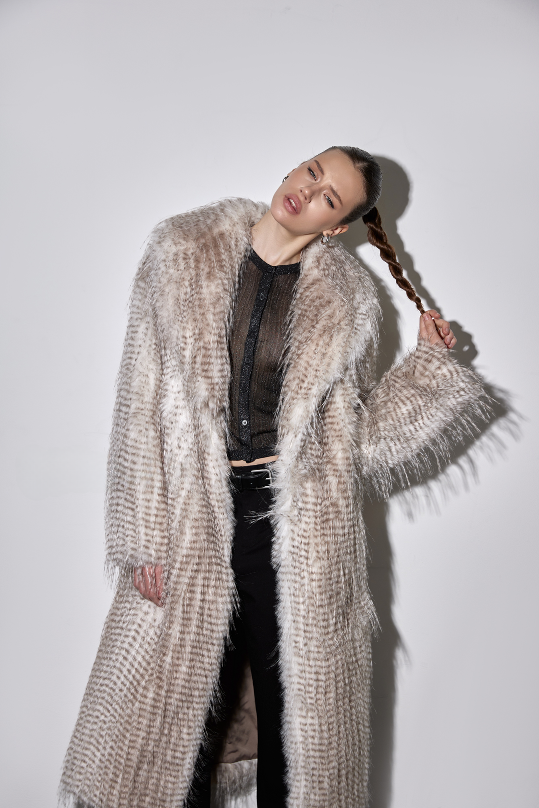 Manteau en fausse fourrure CARA